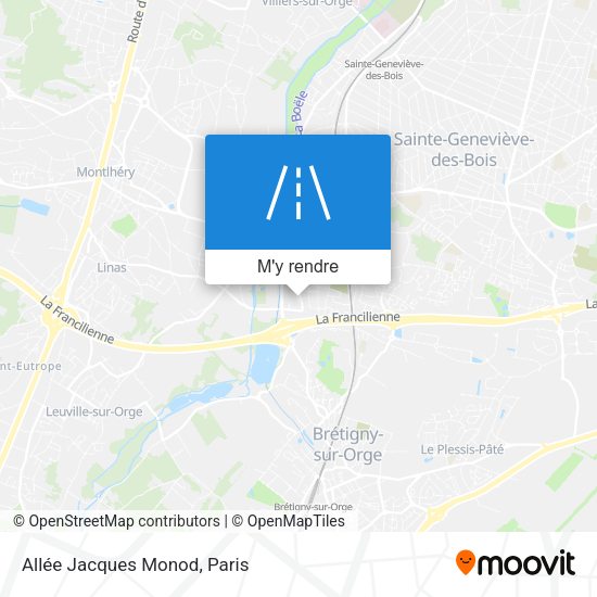 Allée Jacques Monod plan