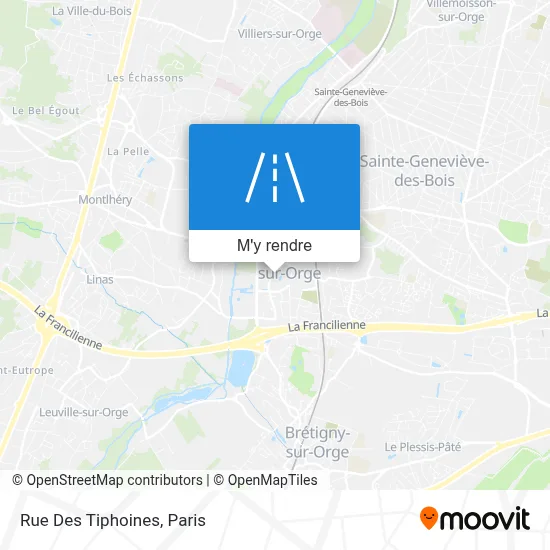 Rue Des Tiphoines plan