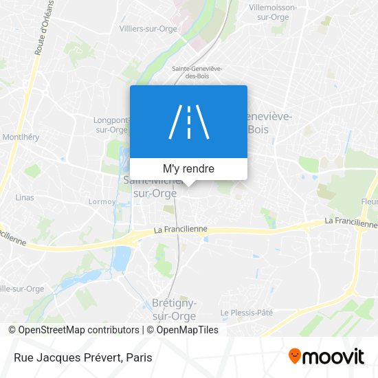 Rue Jacques Prévert plan