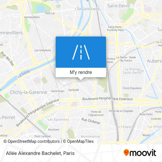 Allée Alexandre Bachelet plan