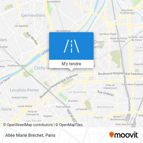 Allée Marie Bréchet plan