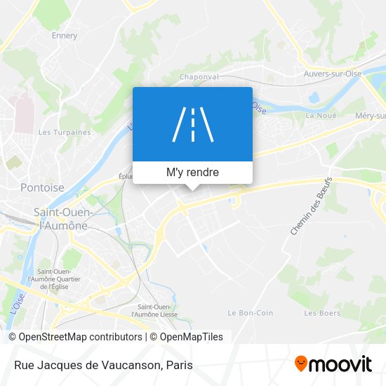 Rue Jacques de Vaucanson plan