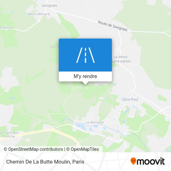 Chemin De La Butte Moulin plan