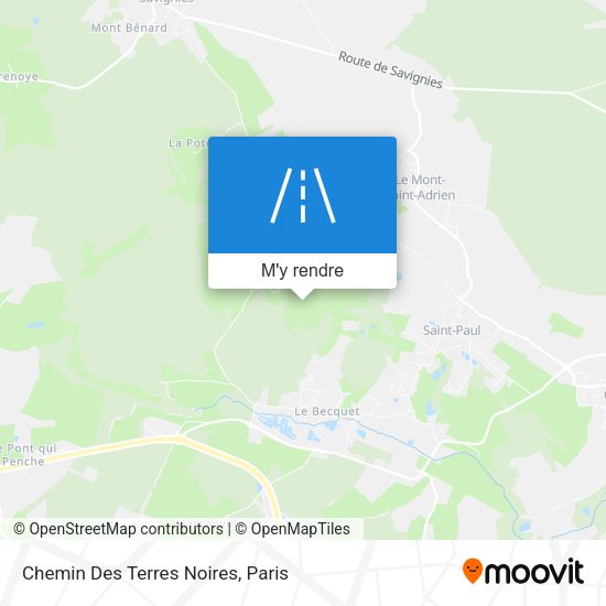 Chemin Des Terres Noires plan