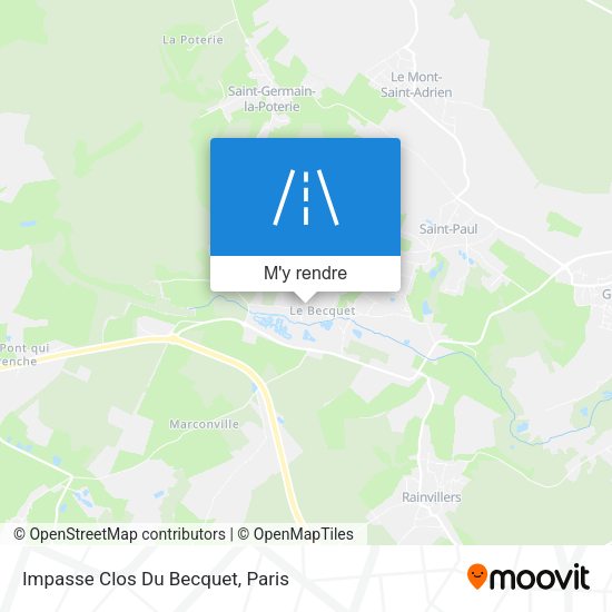Impasse Clos Du Becquet plan