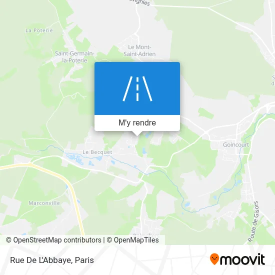 Rue De L'Abbaye plan