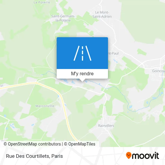 Rue Des Courtillets plan