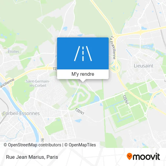 Rue Jean Marius plan