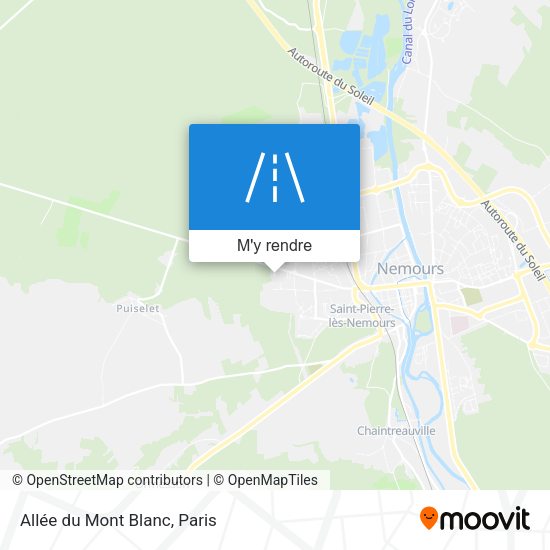 Allée du Mont Blanc plan