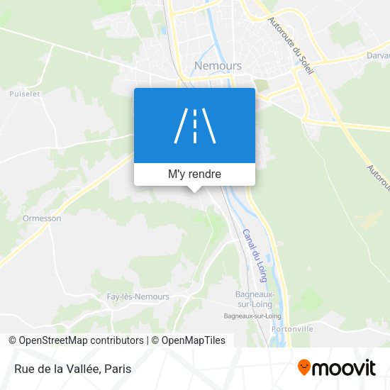 Rue de la Vallée plan