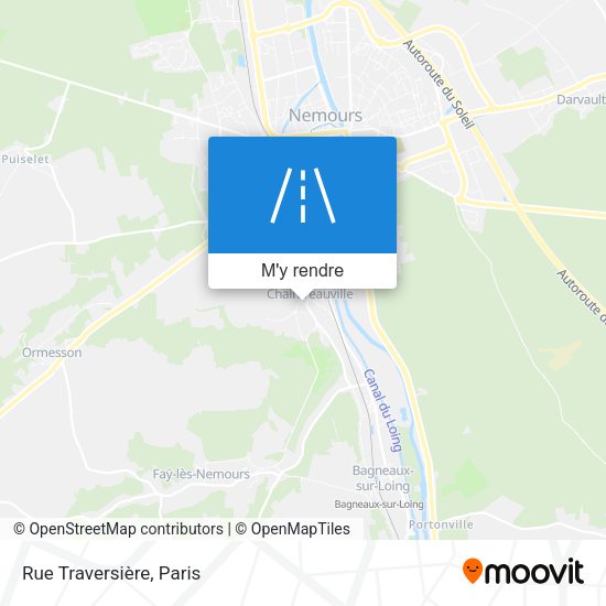 Rue Traversière plan