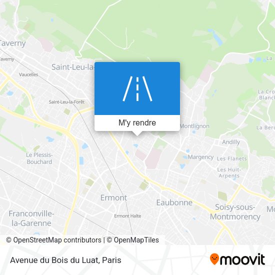 Avenue du Bois du Luat plan