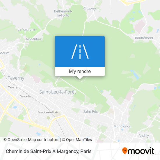 Chemin De Saint-Prix À Margency plan