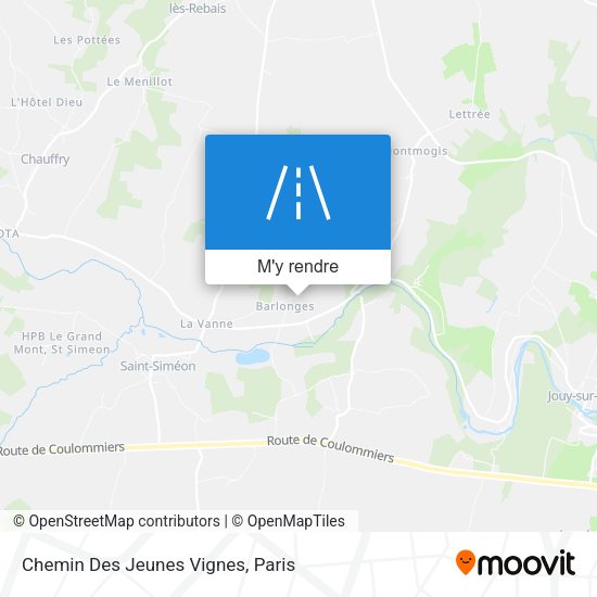 Chemin Des Jeunes Vignes plan