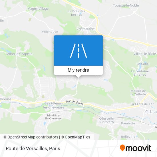 Route de Versailles plan