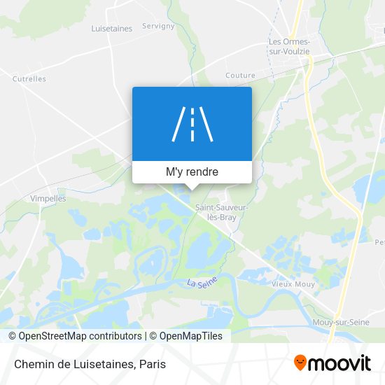 Chemin de Luisetaines plan