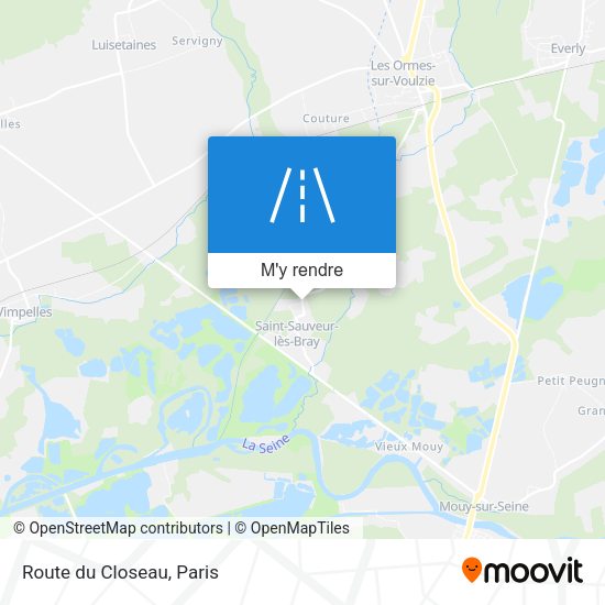 Route du Closeau plan