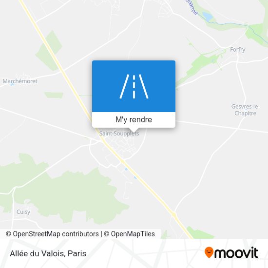 Allée du Valois plan