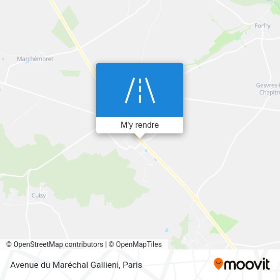 Avenue du Maréchal Gallieni plan