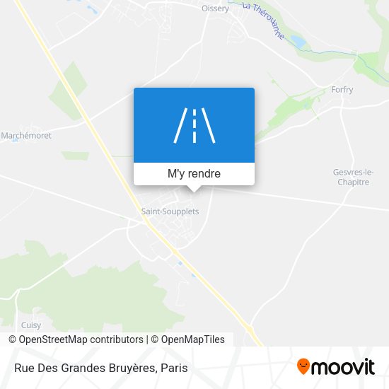 Rue Des Grandes Bruyères plan