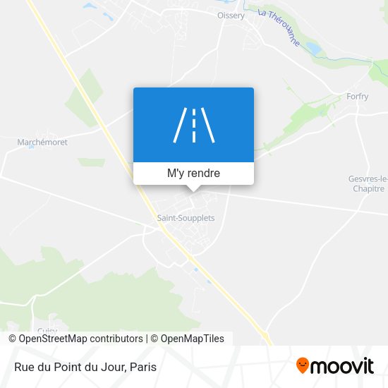 Rue du Point du Jour plan