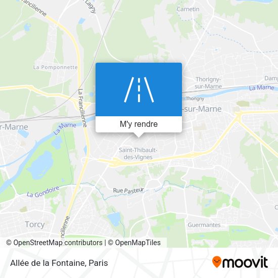 Allée de la Fontaine plan