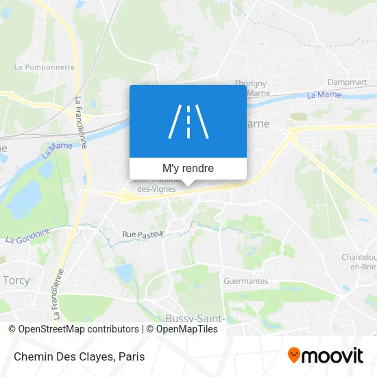 Chemin Des Clayes plan