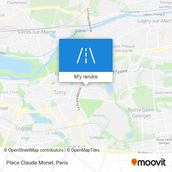 Place Claude Monet plan
