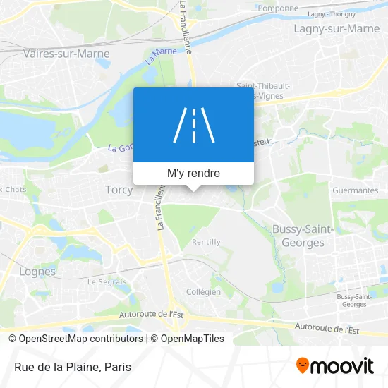 Rue de la Plaine plan