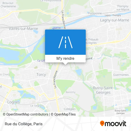 Rue du Collège plan