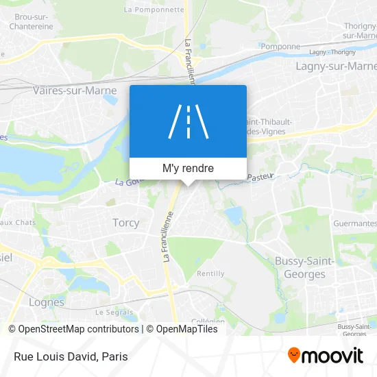 Rue Louis David plan