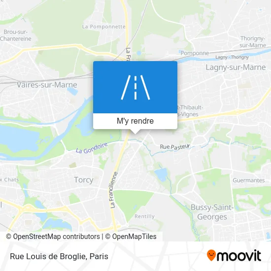 Rue Louis de Broglie plan