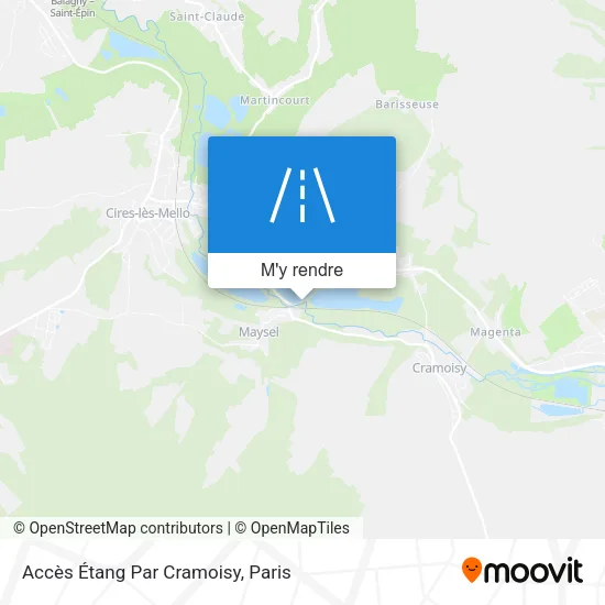 Accès Étang Par Cramoisy plan