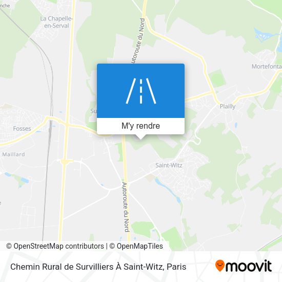 Chemin Rural de Survilliers À Saint-Witz plan