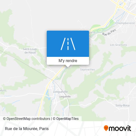 Rue de la Mourée plan