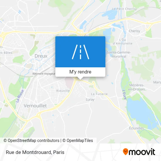 Rue de Montdrouard plan