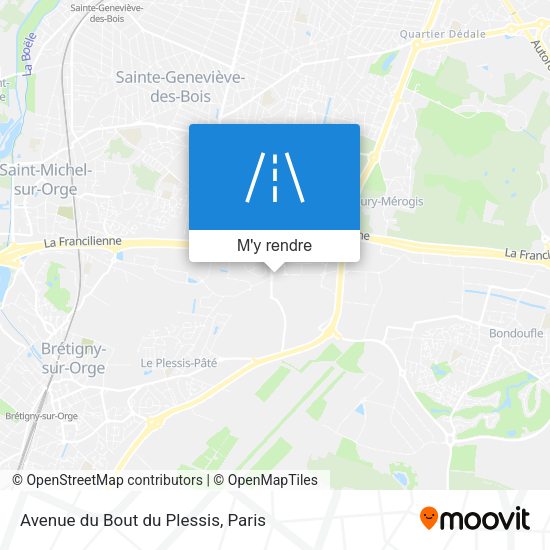 Avenue du Bout du Plessis plan