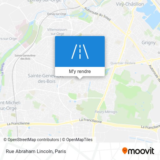 Rue Abraham Lincoln plan