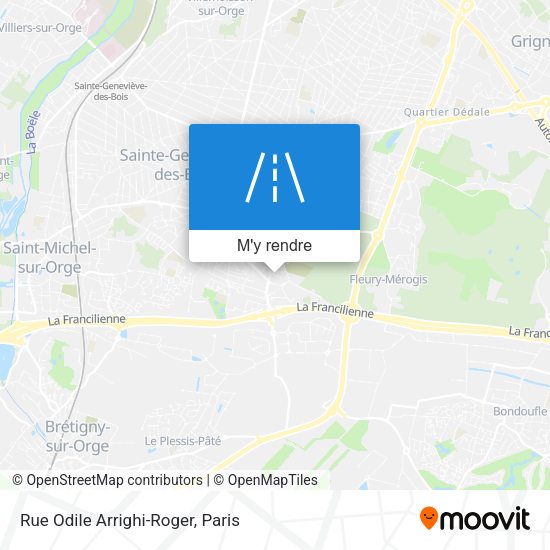 Rue Odile Arrighi-Roger plan