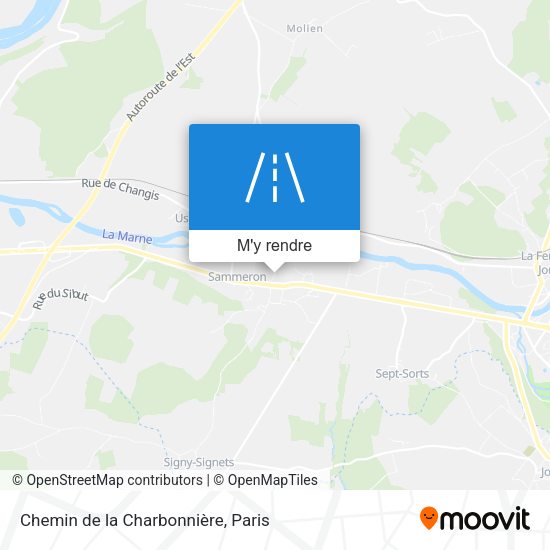 Chemin de la Charbonnière plan