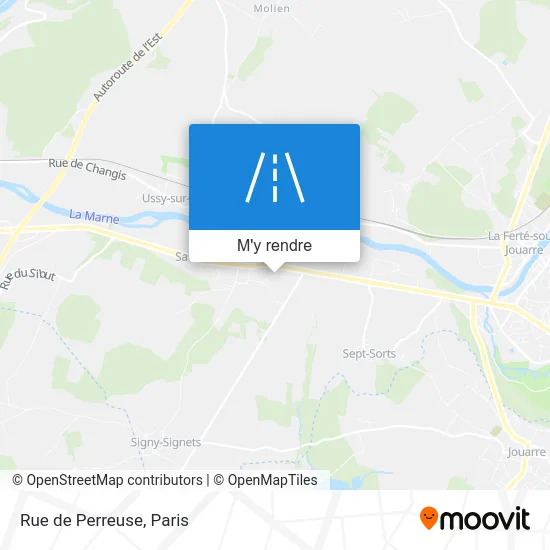 Rue de Perreuse plan