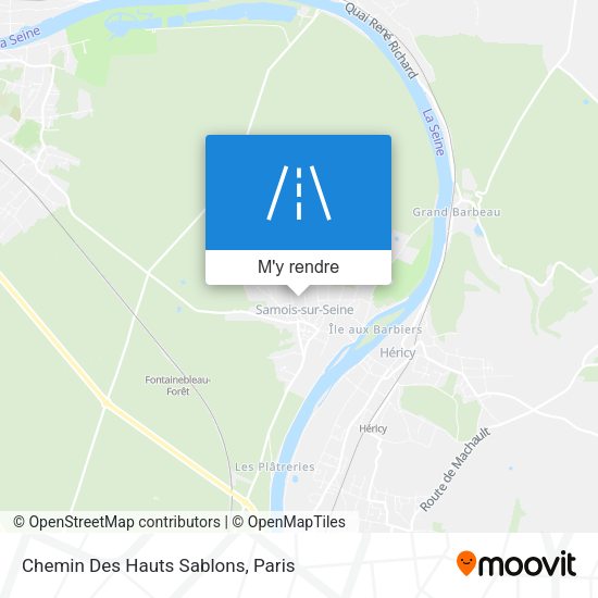 Chemin Des Hauts Sablons plan