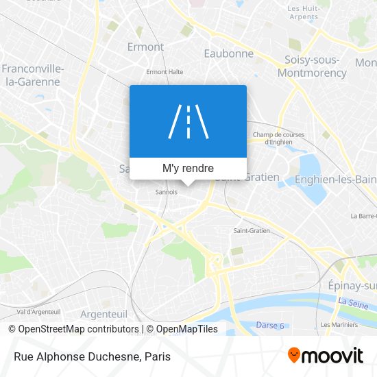 Rue Alphonse Duchesne plan