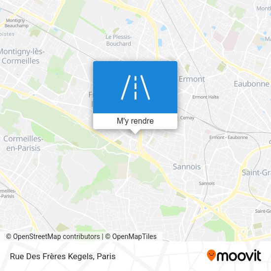 Rue Des Frères Kegels plan