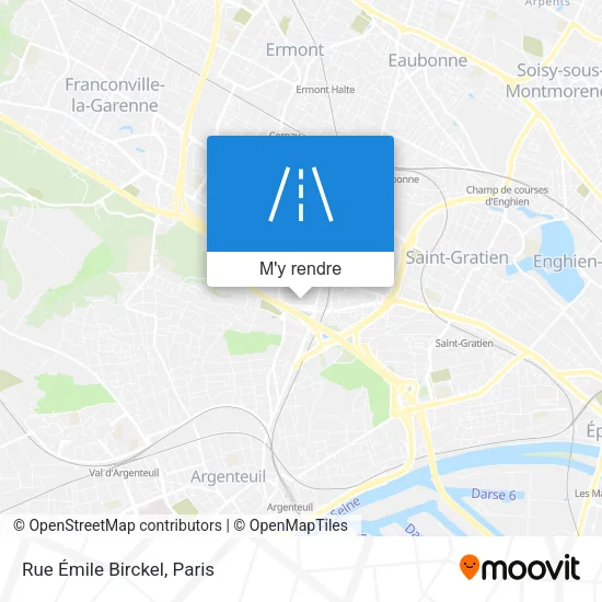 Rue Émile Birckel plan
