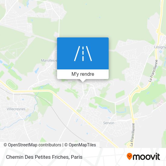 Chemin Des Petites Friches plan