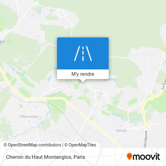Chemin du Haut Montanglos plan