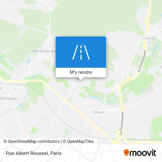 Rue Albert Roussel plan