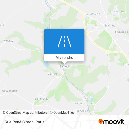 Rue René Simon plan