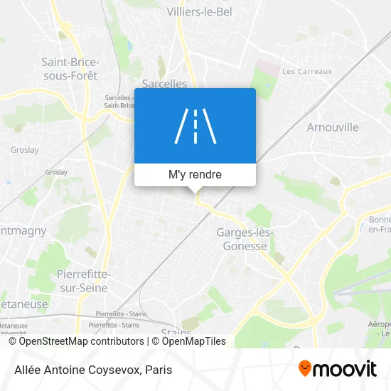 Allée Antoine Coysevox plan
